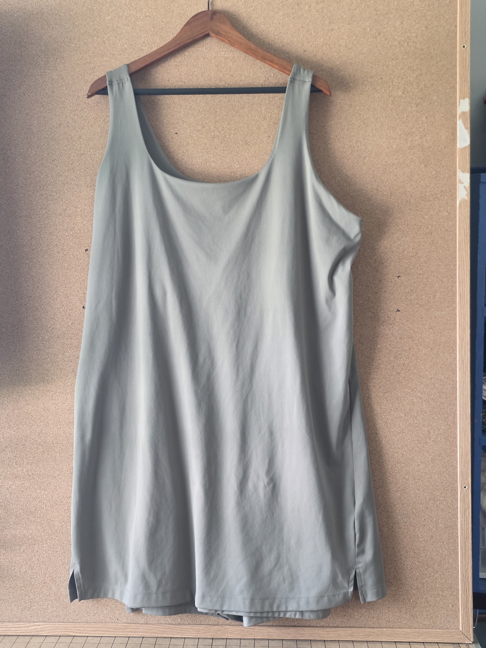 Old Navy Active PowerSoft Built-In Shorts And Bra Athletic Dress Sage Green 3X